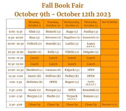 Book fair schedule